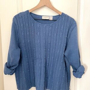 Atlantique Cable Knit Sweater in Blue